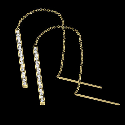 ZE667 Earring in 14k Gold with Diamonds