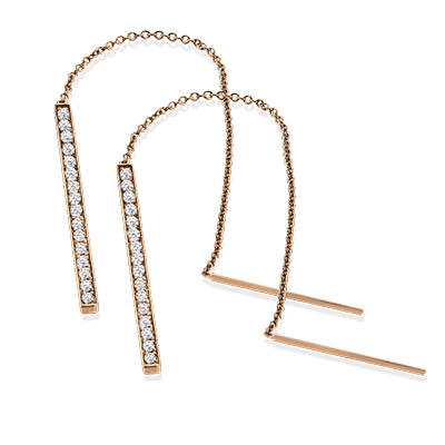 ZE667 Earring in 14k Gold with Diamonds