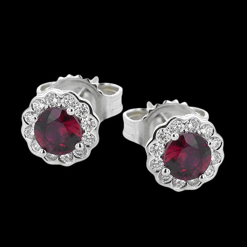 ZE668 Color Earring in 14k Gold with Diamonds