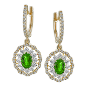 ZE680 Color Earring in 14k Gold with Diamonds