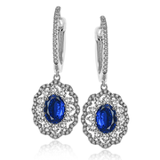 ZE680 Color Earring in 14k Gold with Diamonds