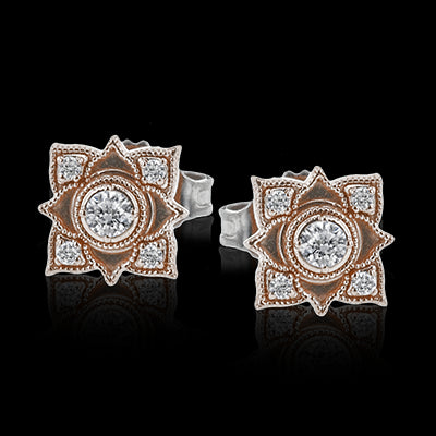 ZE696 Earring in 14k Gold with Diamonds