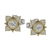 ZE696 Earring in 14k Gold with Diamonds