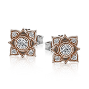 ZE696 Earring in 14k Gold with Diamonds