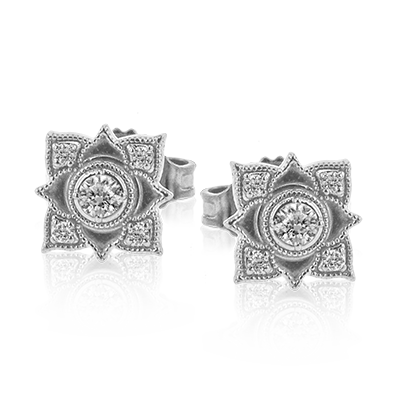 ZE696 Earring in 14k Gold with Diamonds
