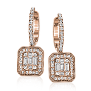 ZE704 Earring in 14k Gold with Diamonds
