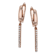 ZE712-R Earring in 14k Gold with Diamonds