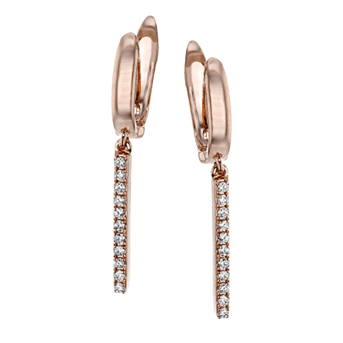 ZE712-R Earring in 14k Gold with Diamonds