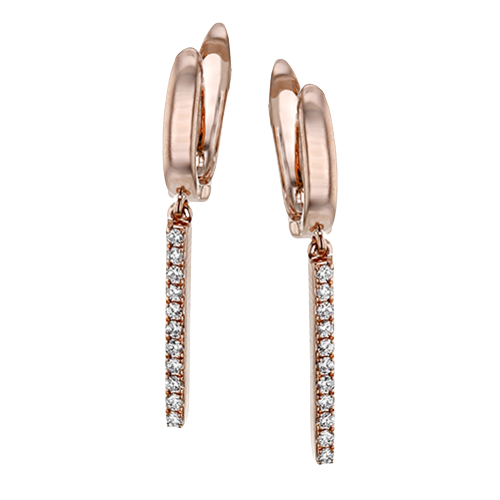 ZE712-R Earring in 14k Gold with Diamonds