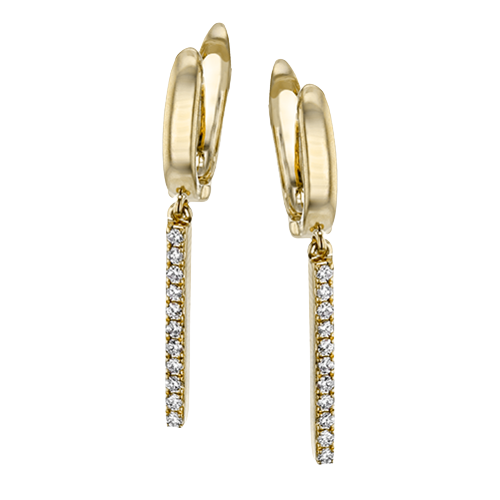 ZE712-Y Earring in 14k Gold with Diamonds