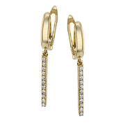 ZE712-Y Earring in 14k Gold with Diamonds