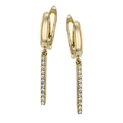 ZE712-Y Earring in 14k Gold with Diamonds