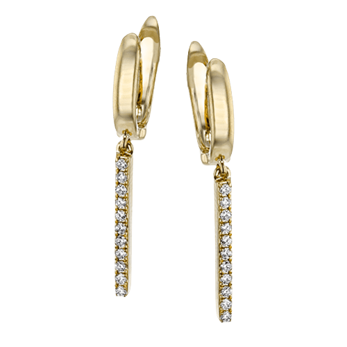 ZE712-Y Earring in 14k Gold with Diamonds