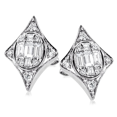 ZE721 Earring in 14k Gold with Diamonds