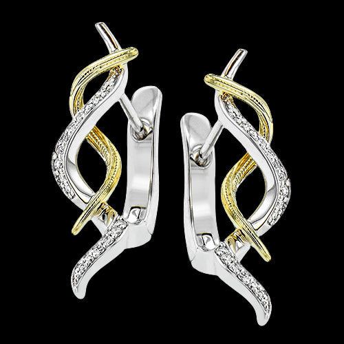 ZE724 Earring in 14k Gold with Diamonds