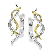 ZE724 Earring in 14k Gold with Diamonds