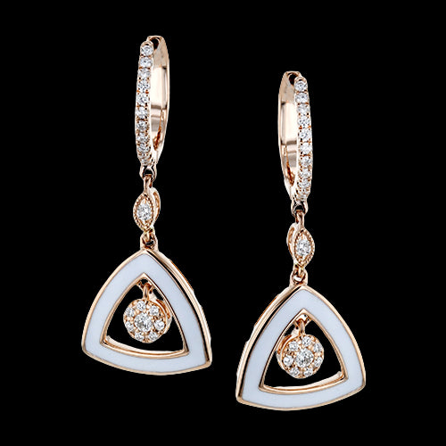 ZE727 Earring in 14k Gold with Diamonds