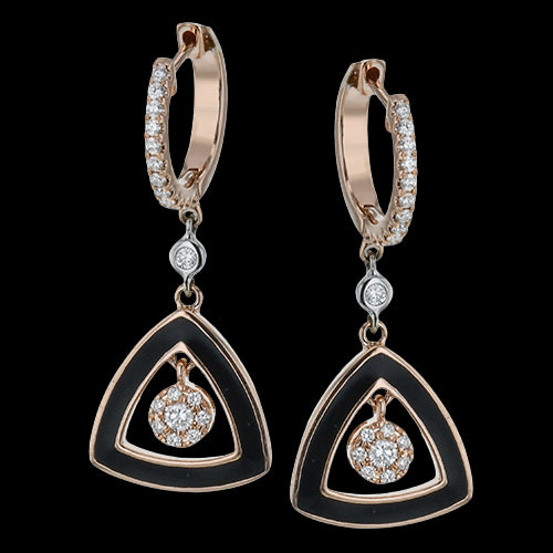ZE727 Earring in 14k Gold with Diamonds