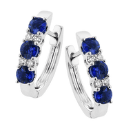 ZE728 Color Earring in 14k Gold with Diamonds