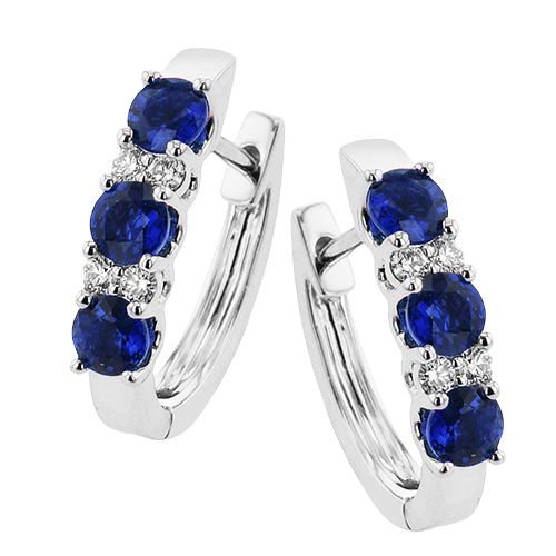 ZE728 Color Earring in 14k Gold with Diamonds