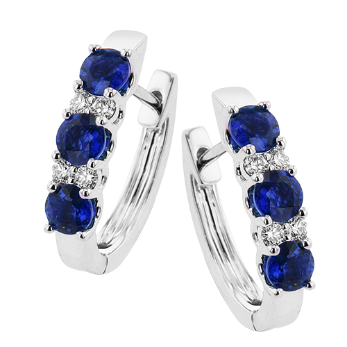 ZE728 Color Earring in 14k Gold with Diamonds