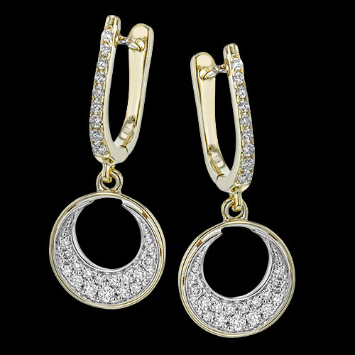 ZE729 Earring in 14k Gold with Diamonds
