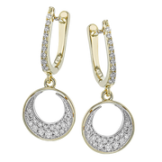 ZE729 Earring in 14k Gold with Diamonds