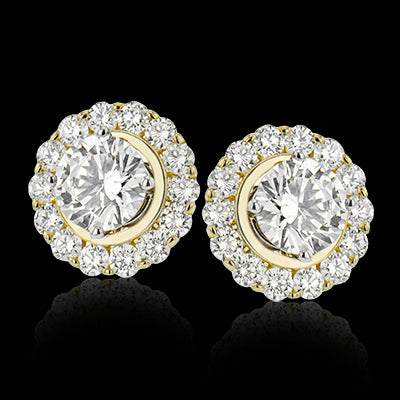 ZE843 Earring in 14k Gold with Diamonds