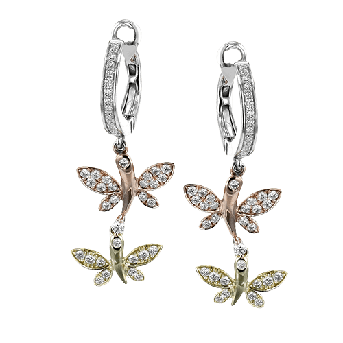 ZE844 Earring in 14k Gold with Diamonds