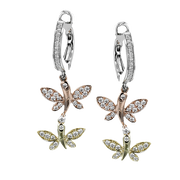 ZE844 Earring in 14k Gold with Diamonds