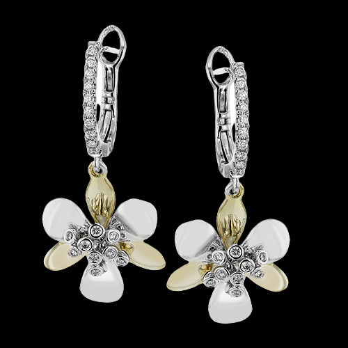 ZE847 Earring in 14k Gold with Diamonds