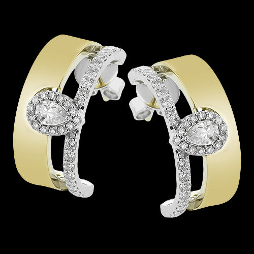 ZE848-PR Earring in 14k Gold with Diamonds