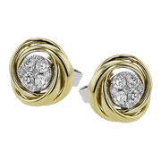 ZE849 Earring in 14k Gold with Diamonds
