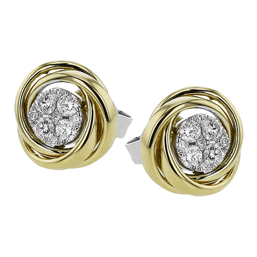 ZE849 Earring in 14k Gold with Diamonds