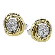 ZE849 Earring in 14k Gold with Diamonds