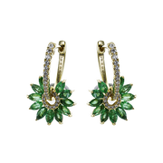 ZE859-Y Color Earring in 14k Gold with Diamonds