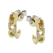 ZE860 Earring in 14k Gold with Diamonds