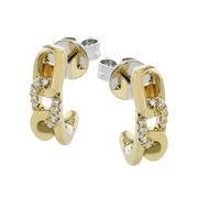 ZE860 Earring in 14k Gold with Diamonds