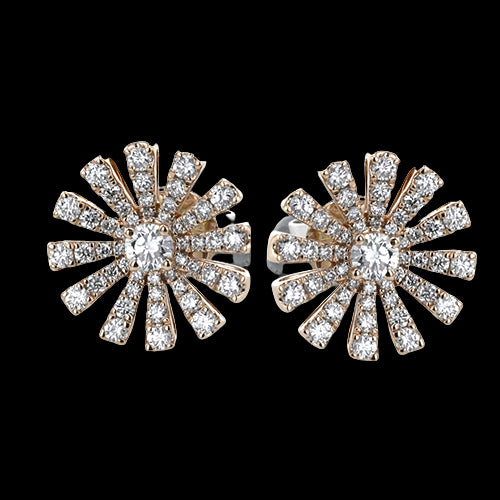 ZE861 Earring in 14k Gold with Diamonds