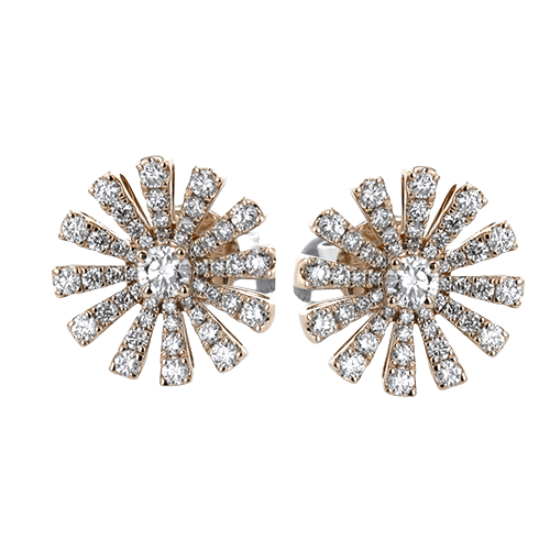 ZE861 Earring in 14k Gold with Diamonds