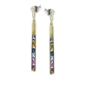 ZE863 Color Earring in 14k Gold with Diamonds