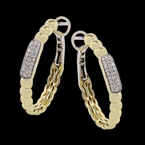 ZE866 Earring in 14k Gold with Diamonds