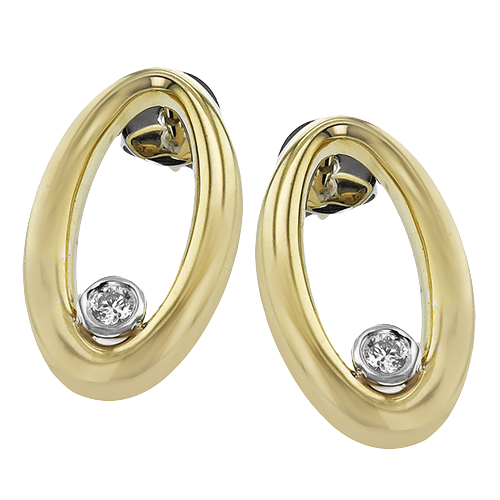 ZE868 Earring in 14k Gold with Diamonds