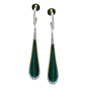 ZE873 Color Earring in 14k Gold with Diamonds