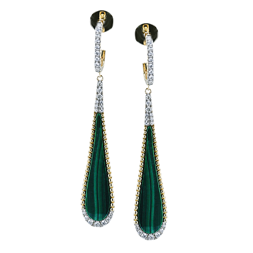 ZE873 Color Earring in 14k Gold with Diamonds