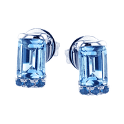 ZE876 Color Earring in 14k Gold with Diamonds