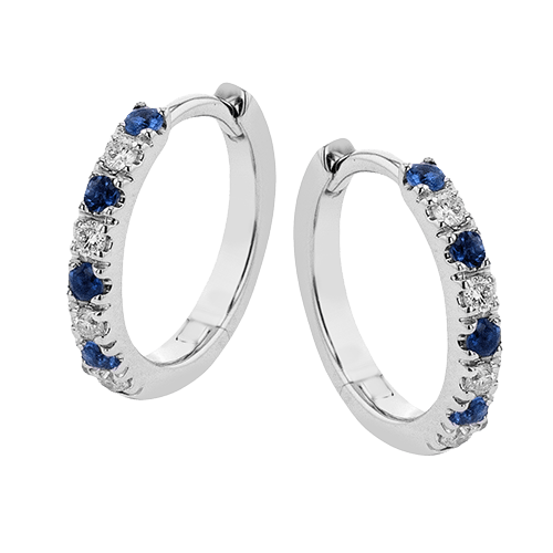 ZE877 Color Earring in 14k Gold with Diamonds