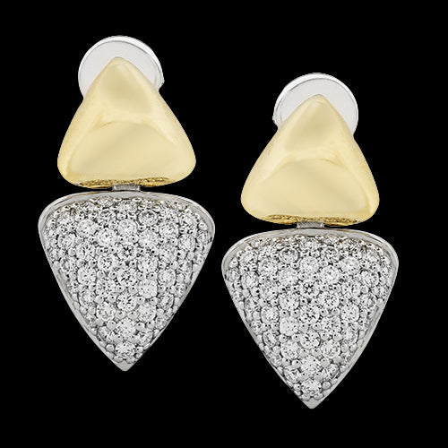 ZE881 Earring in 14k Gold with Diamonds