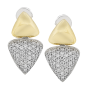 ZE881 Earring in 14k Gold with Diamonds