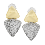 ZE881 Earring in 14k Gold with Diamonds